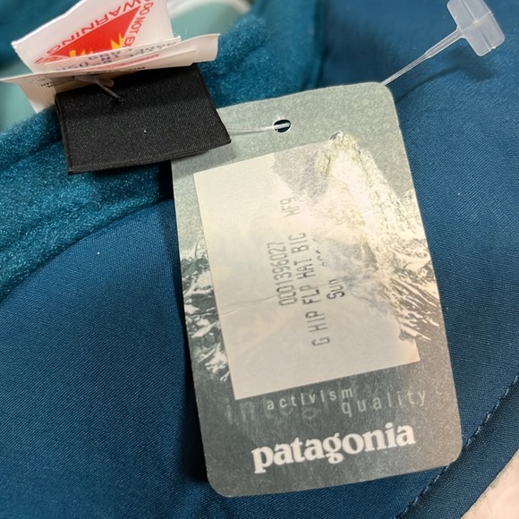 NWT RARE Patagonia Kids M Hip Flop Fleece Bucket HAT 1999 🔥 Blue - Picture 14 of 17